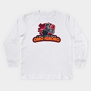 LEGITIMATE OMO IGBORO Kids Long Sleeve T-Shirt